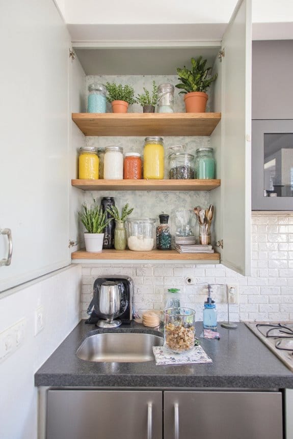 20 Small Kitchen Ideas That Deliver Big Style 14 maximize kitchen storage space