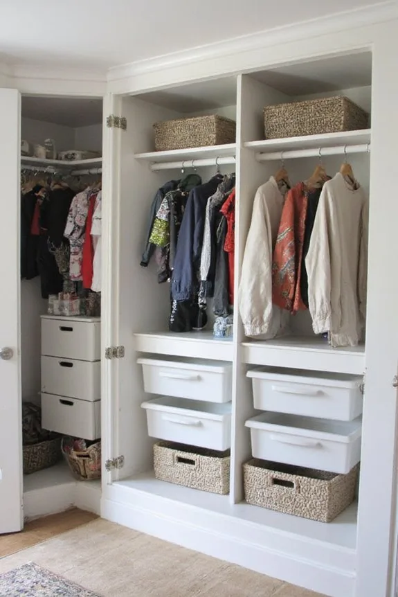 23 Small Bedroom Makeover Ideas With a Big Style Impact 13 maximize small closet space