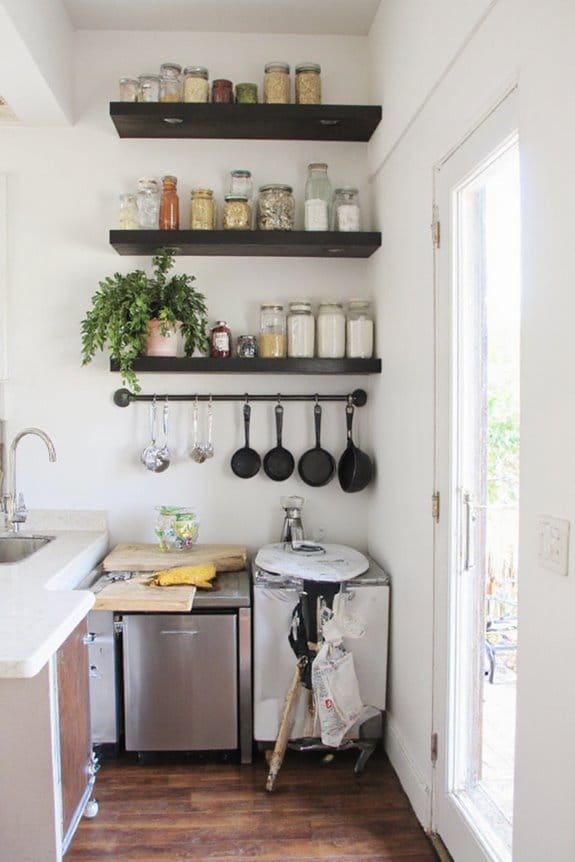 20 Small Kitchen Ideas That Deliver Big Style 3 maximize wall space efficiently