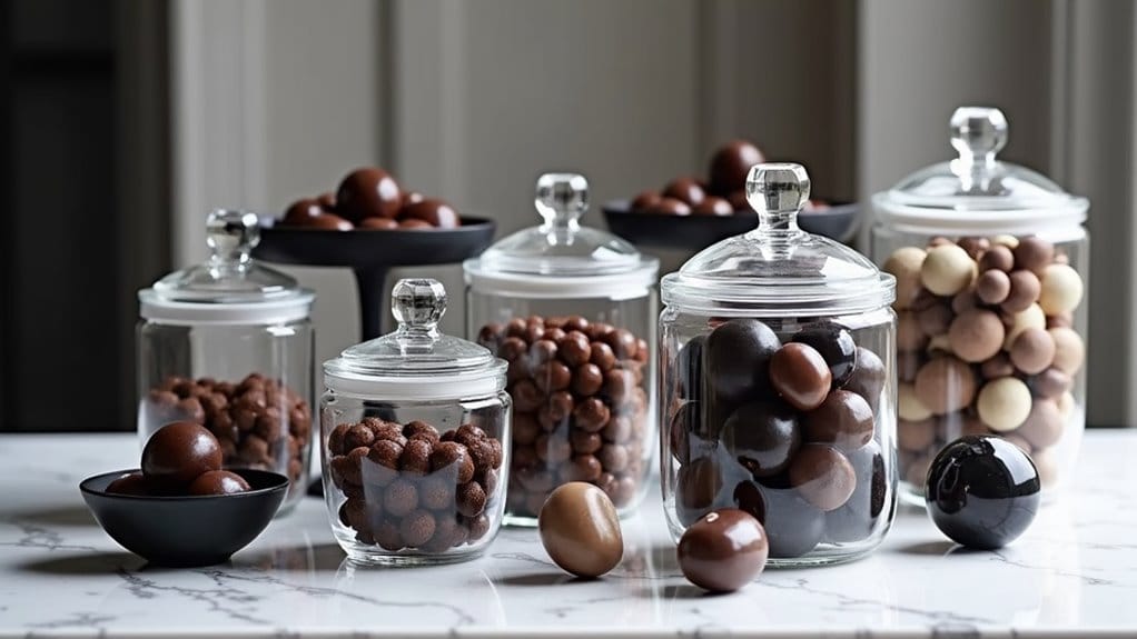 17 Fun & Creative Graduation Candy Buffet Ideas You’ll Be Obsessed With 15 monochrome candy arrangement elegance