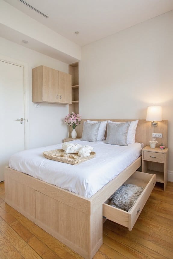 23 Small Bedroom Makeover Ideas With a Big Style Impact 3 multi functional space saving furniture