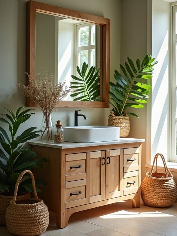 19 Gorgeous Makeup Vanity Ideas to Match Any Aesthetic 18 natural earthy botanical elegance