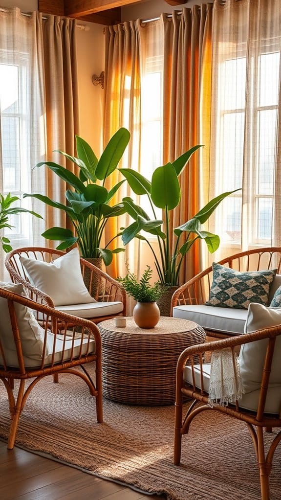 22 Modern Boho Living Room Ideas You'll Absolutely Love 4 natural warmth and texture