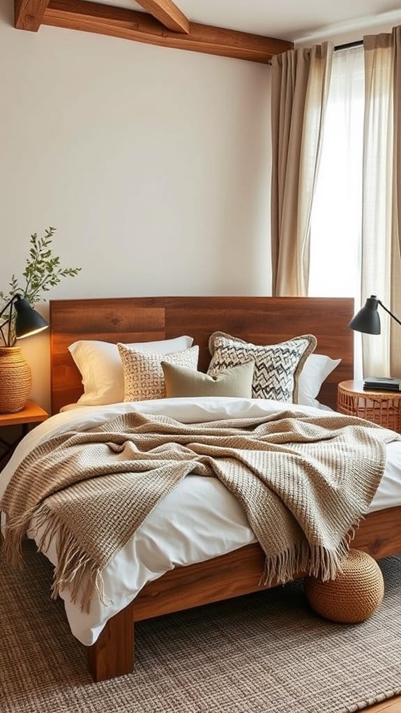 23 Warm and Cozy Bedroom Ideas for the Ultimate Retreat 9 organic warmth and texture