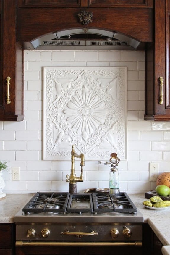 16 Modern Victorian Kitchen Ideas That Blend Old With New 3 ornate victorian tile accents