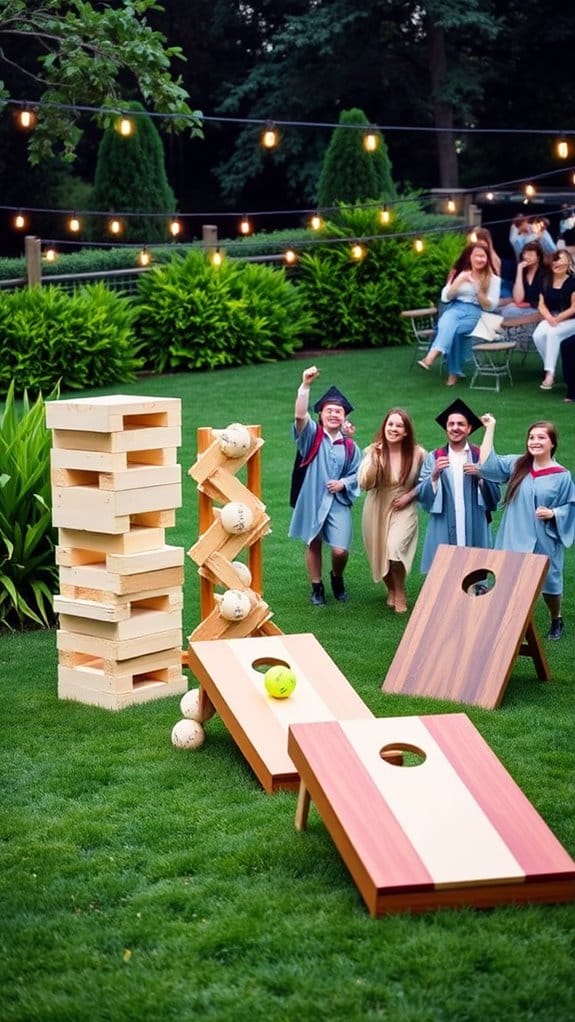 19 Easy Outdoor Graduation Party Ideas Anyone Can Pull Off 11 outdoor graduation lawn games