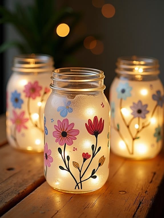 19 Creative Mason Jar Graduation Centerpieces You’ll Want to Recreate 17 painted mason jar decorations
