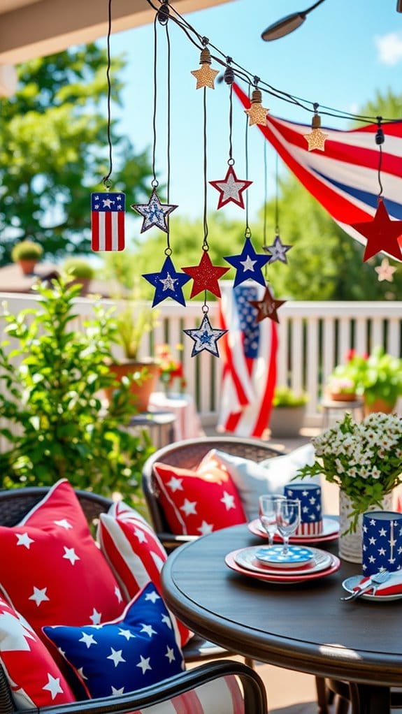 26 Patriotic Patio Decor Ideas Perfect for Memorial Day Through the Fourth of July 11 patriotic charm decorations