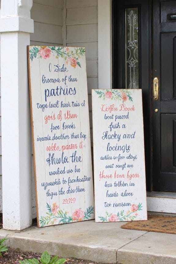 20 Cottagecore 4th of July Decor Ideas for a Whimsical Celebration 16 patriotic hand painted wooden signs