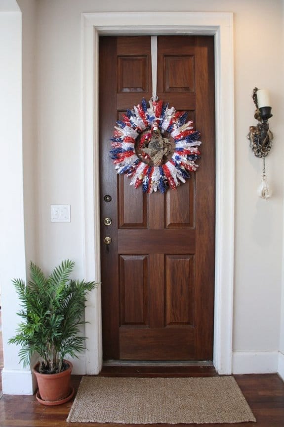 19 Stylish Indoor 4th of July Decor Ideas to Celebrate in Style 11 patriotic indoor door decor