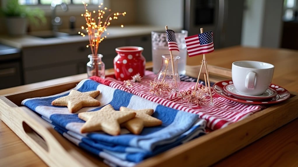 patriotic july kitchen decor