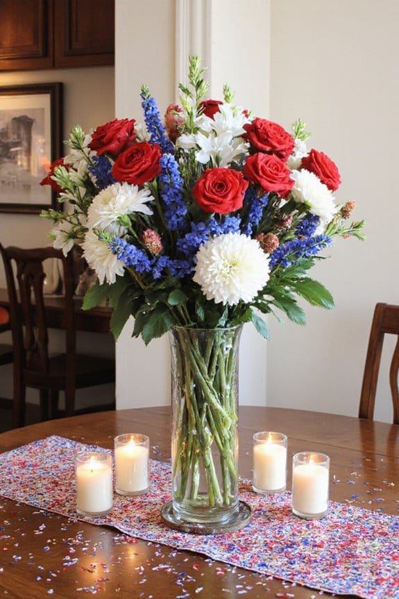 19 Stylish Indoor 4th of July Decor Ideas to Celebrate in Style 4 patriotic table centerpiece ideas