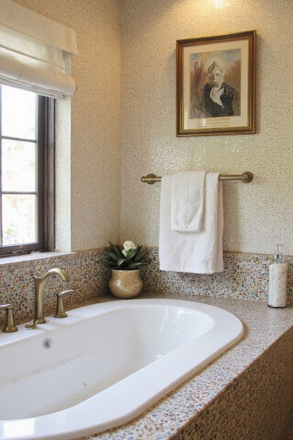 21 Elegant Luxury Bathroom Ideas for a Spa-Like Escape 22 personalized artistic bathroom decor