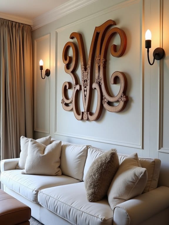 18 Eye-Catching Wall Decor Ideas to Style Above Your Couch 12 personalized wall art