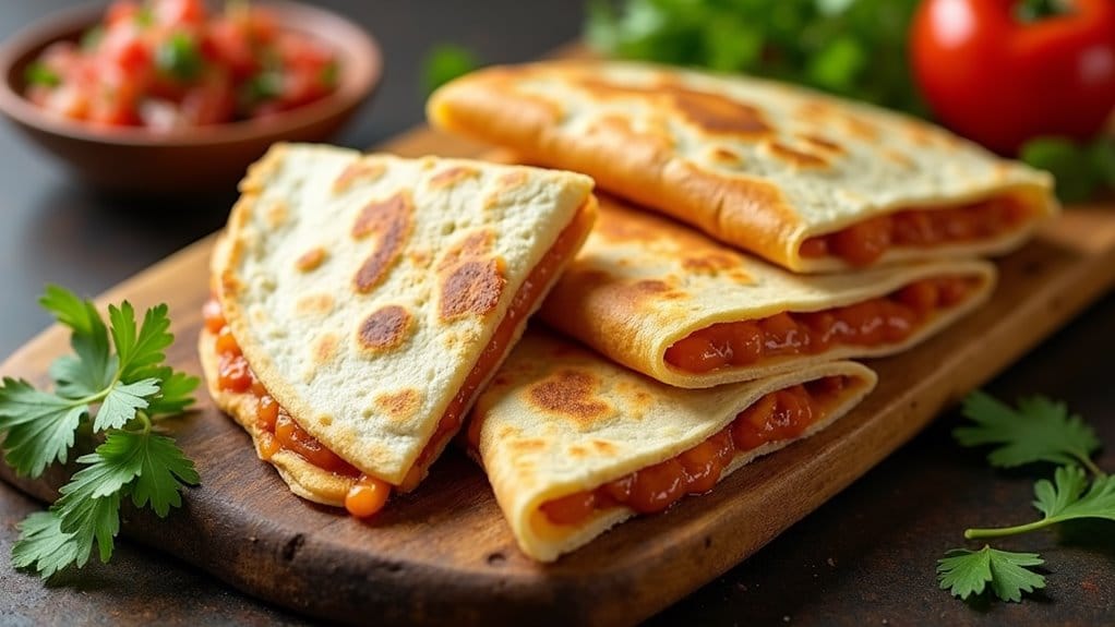 17 Cheap and Easy Graduation Party Food Ideas (That Your Guests Will Love!) 14 quesadillas cut into triangles
