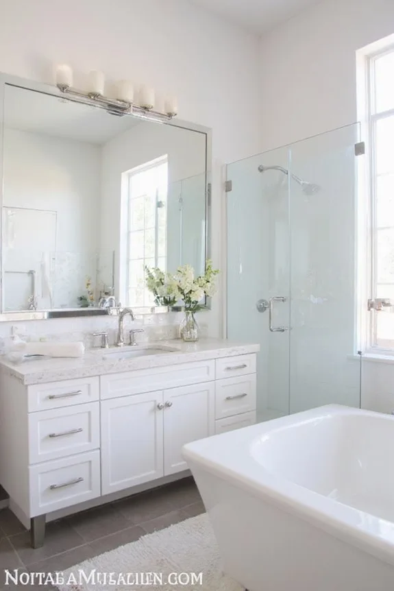 18 Inspiring Bathroom Remodel Ideas That Redefine Possibility 16 reflective surfaces enhance brightness