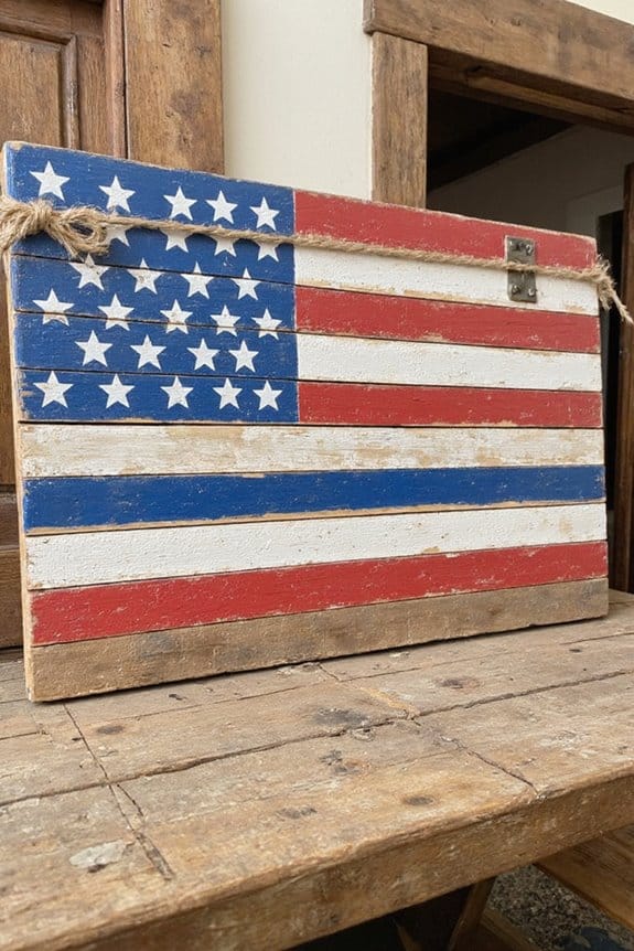 20 Rustic Farmhouse 4th of July Decor Ideas You’ll Adore 4 rustic american flag decor
