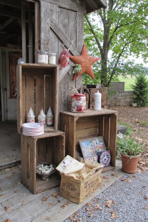 20 Rustic Farmhouse 4th of July Decor Ideas You’ll Adore 11 rustic versatile farmhouse crates