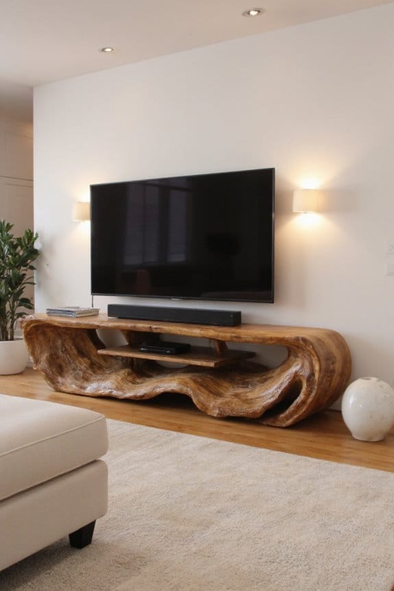 20 Modern TV Unit Designs for the Ultimate Entertainment Setup 20 sculptural artistic tv furniture