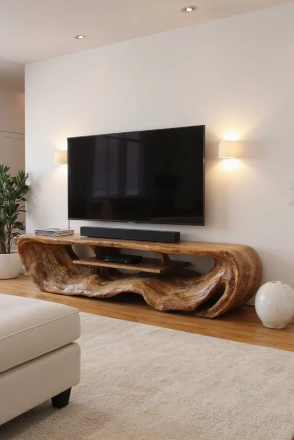 20 Modern TV Unit Designs for the Ultimate Entertainment Setup 20 sculptural artistic tv furniture
