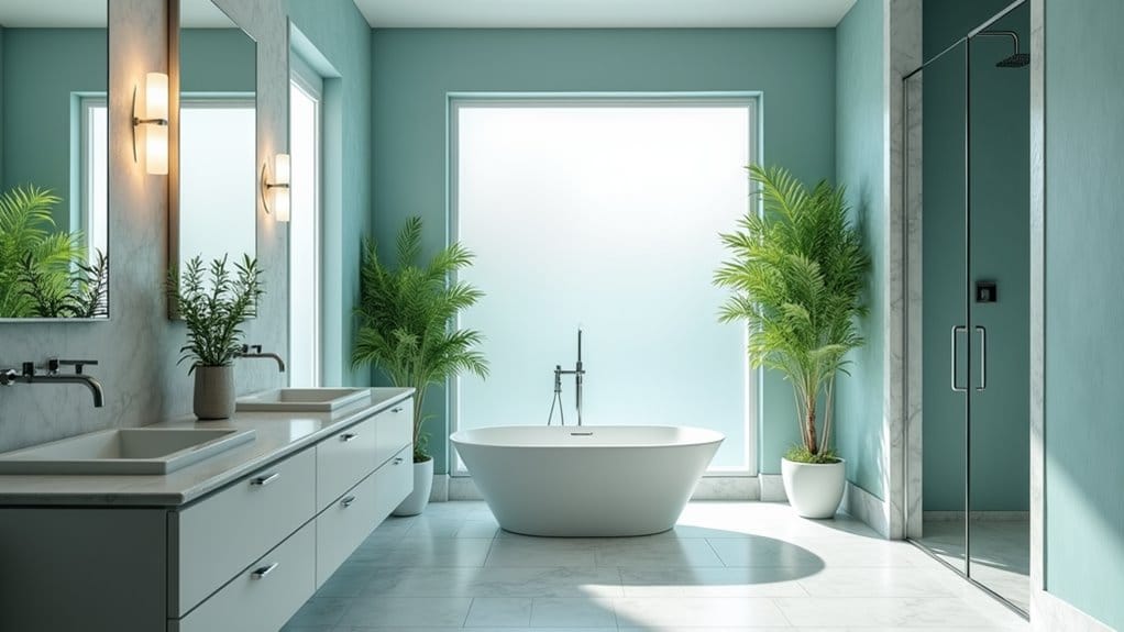20 Stunning Bathroom Paint Colors and Wall Ideas You'll Love 4 serene blue bathroom retreat