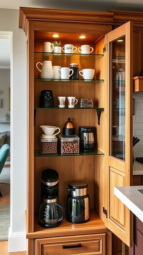 19 Brilliant DIY Coffee Bar Ideas That Will Transform Your Home 7 showcase coffee with style