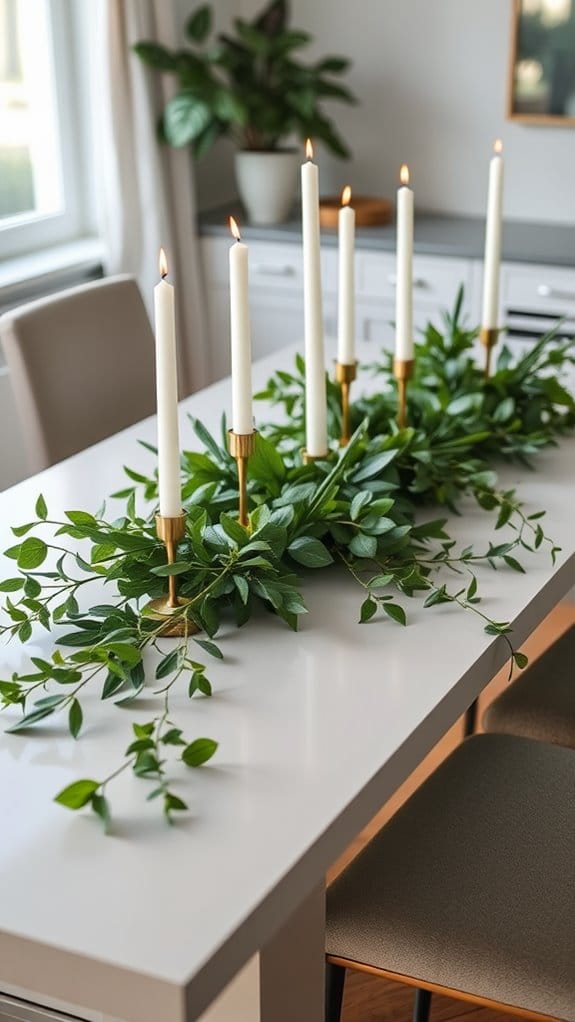 15 Effortless Dining Table Centerpiece Ideas That Impress 6 simple elegant greenery arrangement