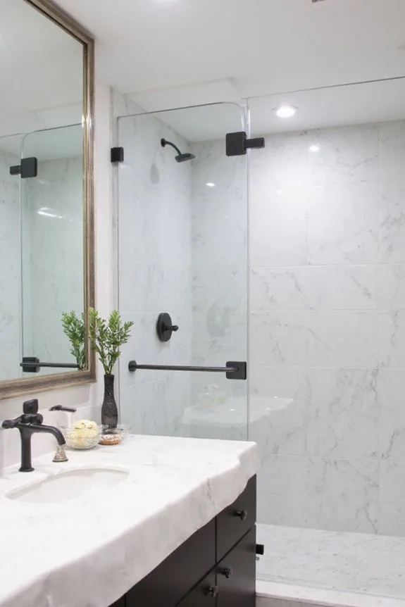 21 Elegant Luxury Bathroom Ideas for a Spa-Like Escape 20 sleek cohesive durable fixtures