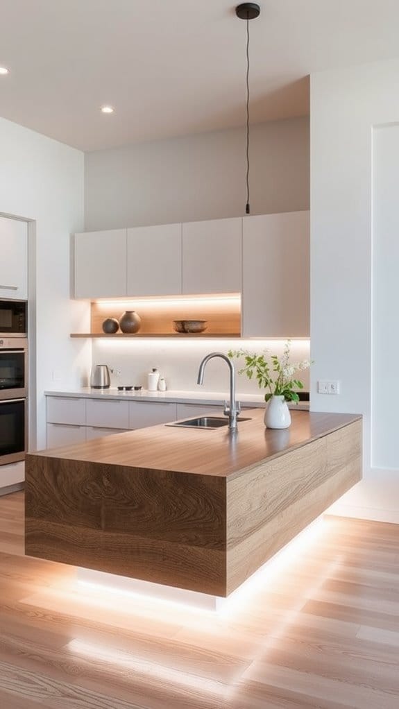 28 Stylish & Functional Kitchen Countertop Ideas to Try Now 22 sleek floating extension surfaces