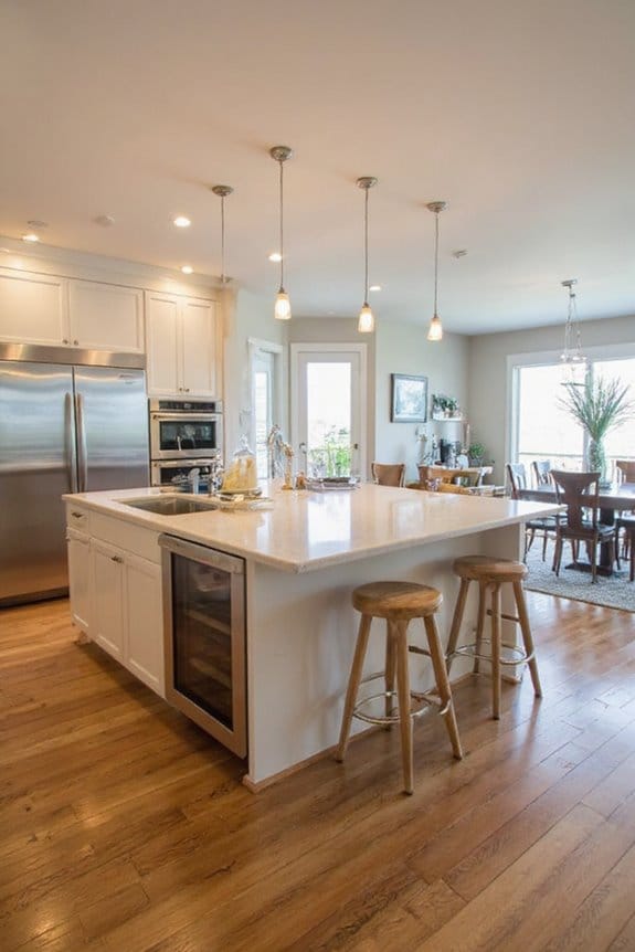 22 Open Kitchen Concepts for Effortless Cooking and Entertaining 17 sleek integrated appliance design