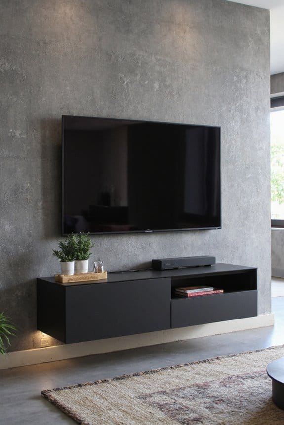 20 Modern TV Unit Designs for the Ultimate Entertainment Setup 4 sleek wall mounted storage