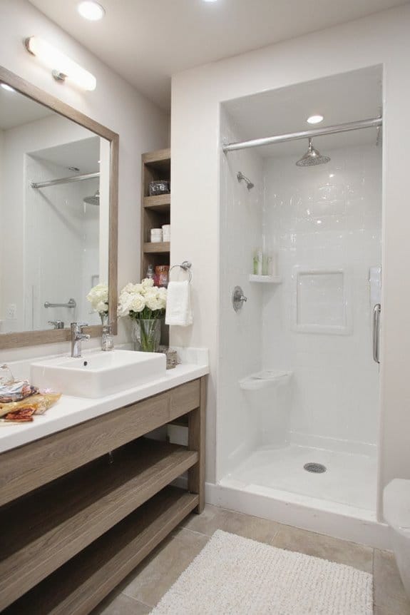 18 Inspiring Bathroom Remodel Ideas That Redefine Possibility 6 smart vertical bathroom storage