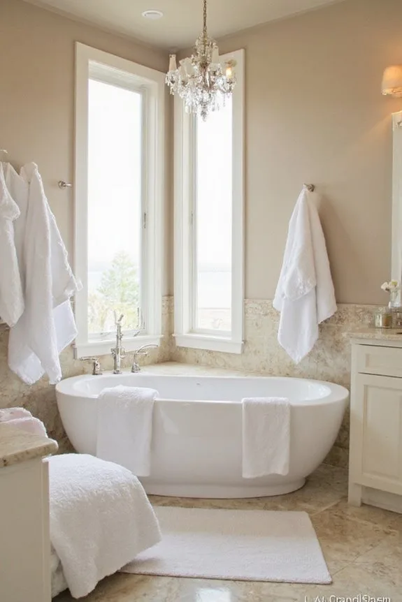 21 Elegant Luxury Bathroom Ideas for a Spa-Like Escape 5 soft calming neutral tones