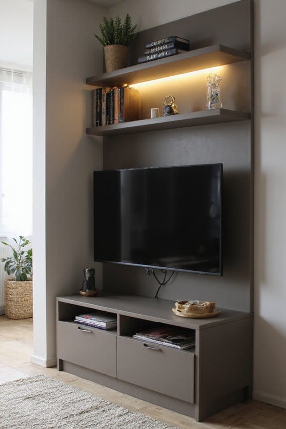 20 Modern TV Unit Designs for the Ultimate Entertainment Setup 17 space efficient corner entertainment units
