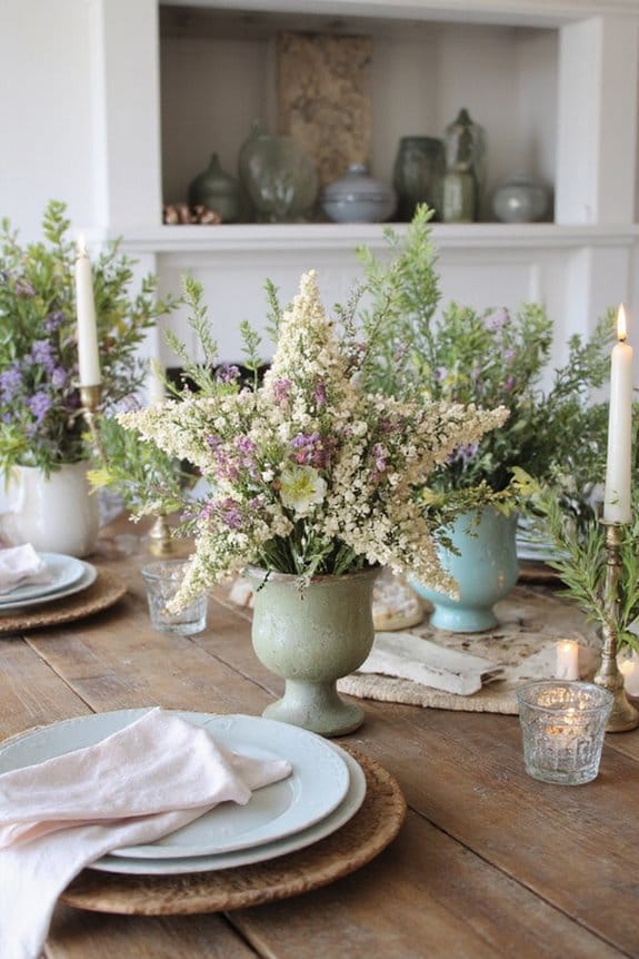20 Cottagecore 4th of July Decor Ideas for a Whimsical Celebration 21 star shaped patriotic floral arrangements