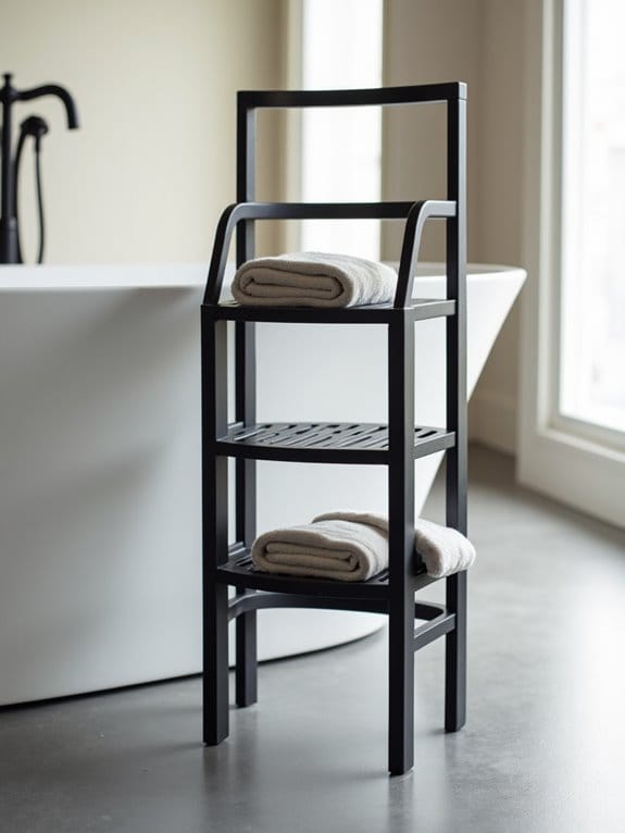16 Stylish & Space-Saving Bathroom Towel Rack Ideas 5 stylish space saving towel organizer