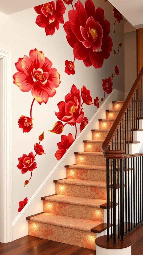 How to Style a Staircase Wall: 26 Inspiring Decor Ideas 12 transform flat walls boldly