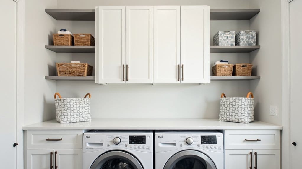16 Smart Stacked Washer and Dryer Laundry Room Ideas That Maximize Space 2 vertical storage maximizes space