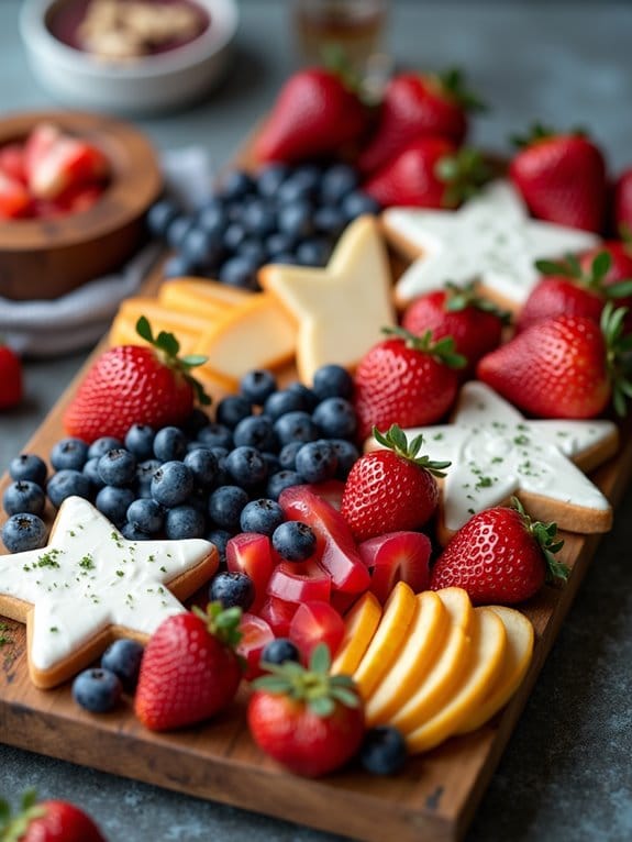 17 Patriotic 4th of July Kitchen Tray Ideas to Style With Ease 3 vibrant patriotic deli display