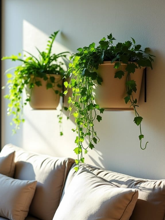18 Eye-Catching Wall Decor Ideas to Style Above Your Couch 17 vibrant wall garden display
