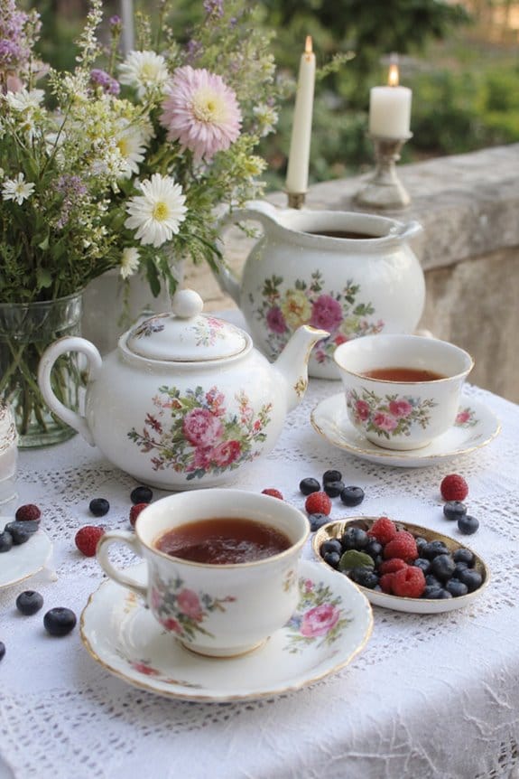 20 Cottagecore 4th of July Decor Ideas for a Whimsical Celebration 9 vintage berry themed tea party