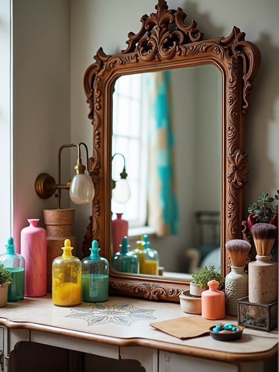 19 Gorgeous Makeup Vanity Ideas to Match Any Aesthetic 17 vintage meets modern elegance