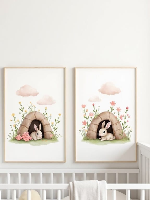 15 Adorable Nursery Wallpaper Ideas for a Dreamy Look 11 whimsical bunny woodland scene