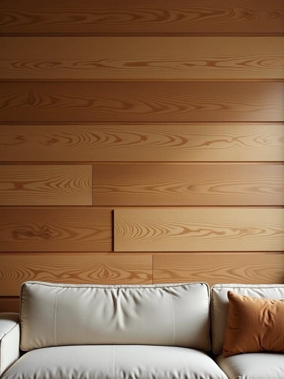 18 Eye-Catching Wall Decor Ideas to Style Above Your Couch 10 wooden wall panel textures