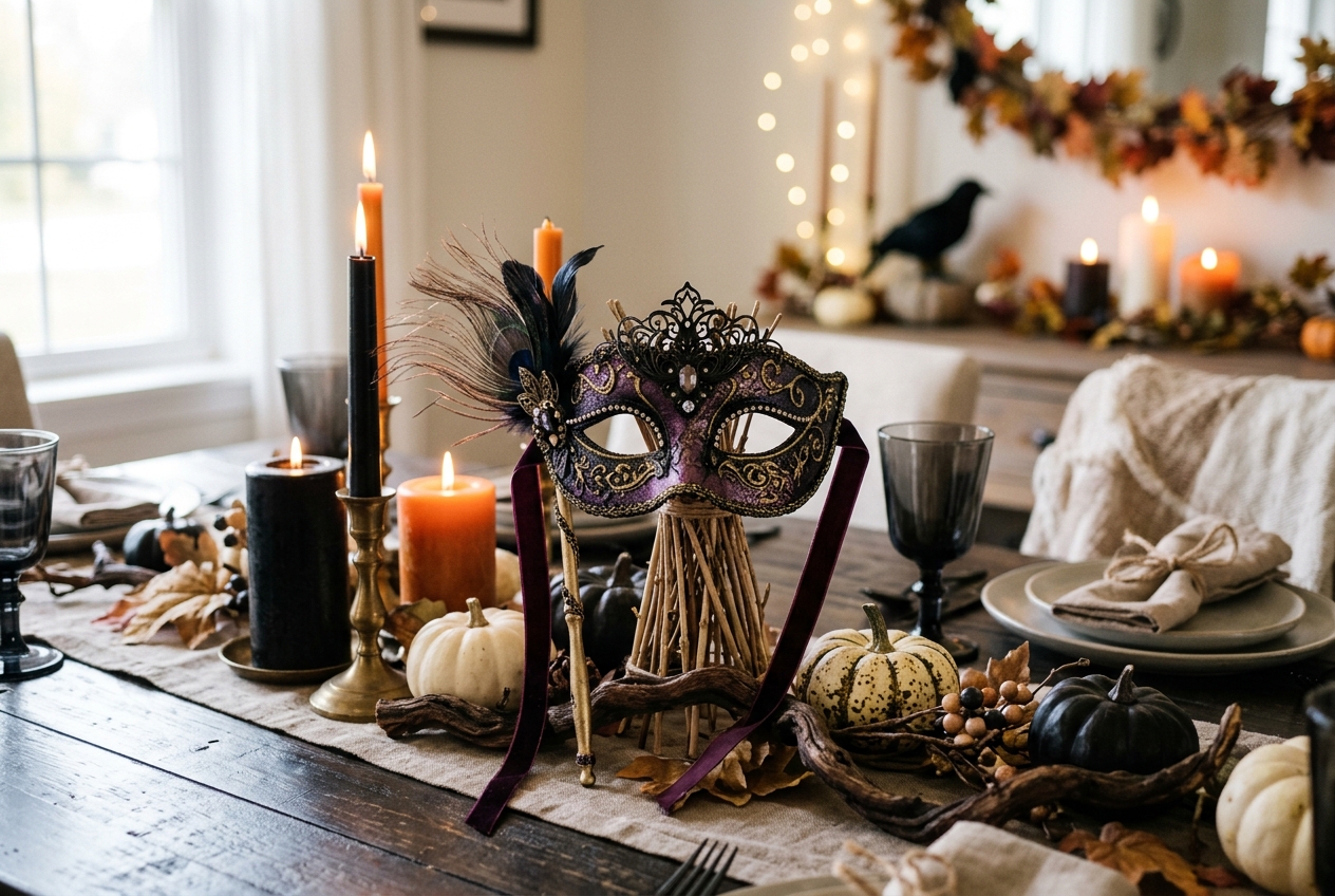 18 Quick Halloween Centerpiece Ideas You Can Make in Under an Hour 7 Enchanted Halloween table decor