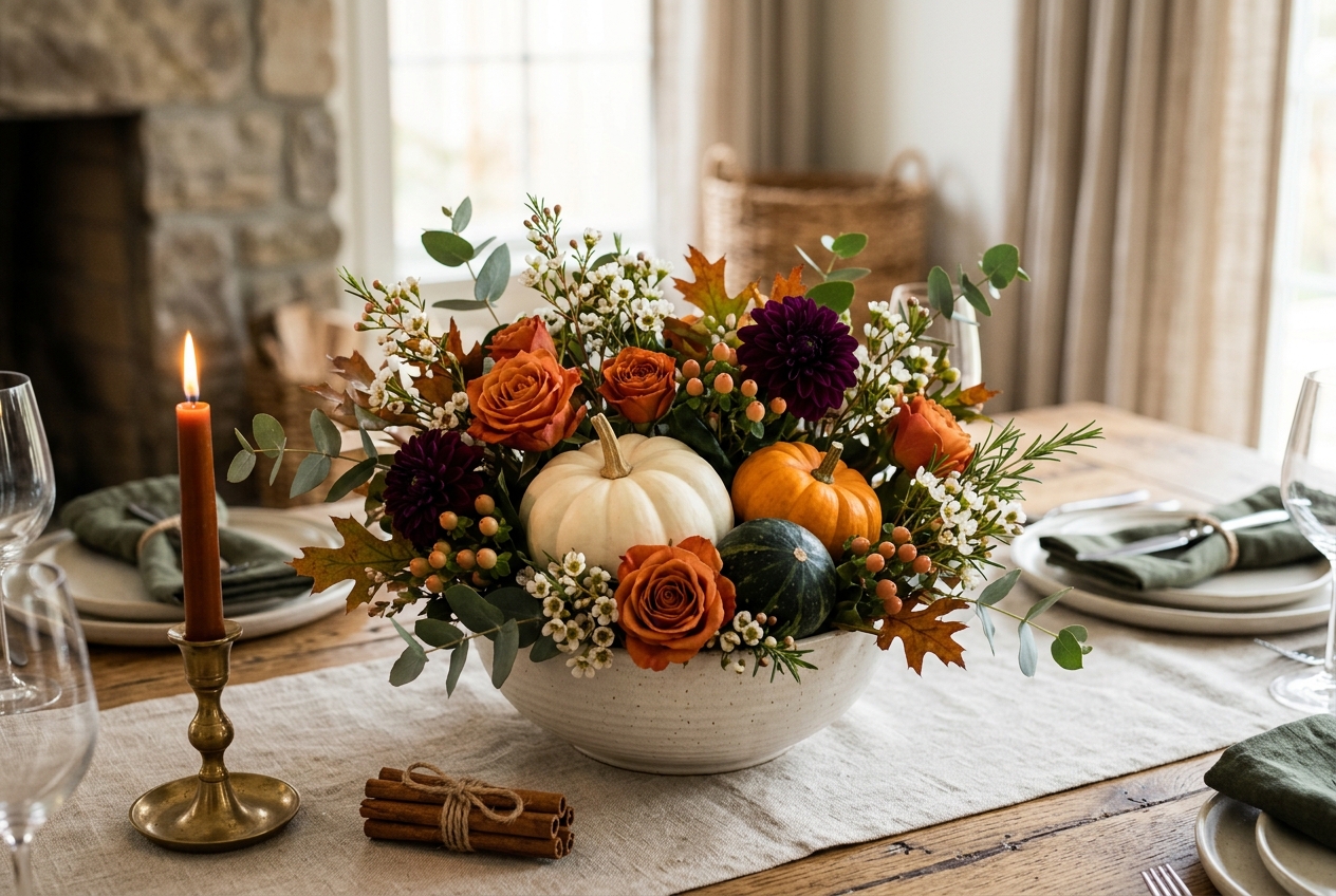18 Quick Halloween Centerpiece Ideas You Can Make in Under an Hour 19 pretty Halloween centerpiece