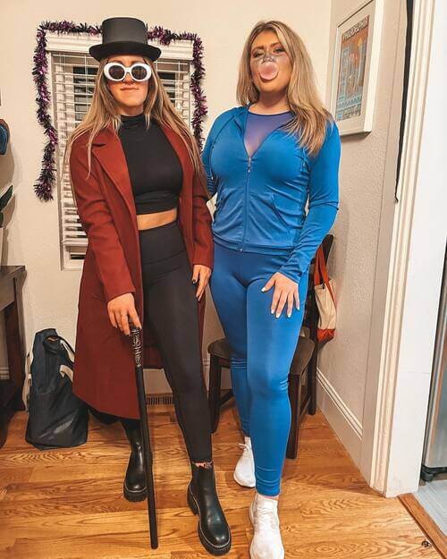 Willy Wonks Halloween costume best friends