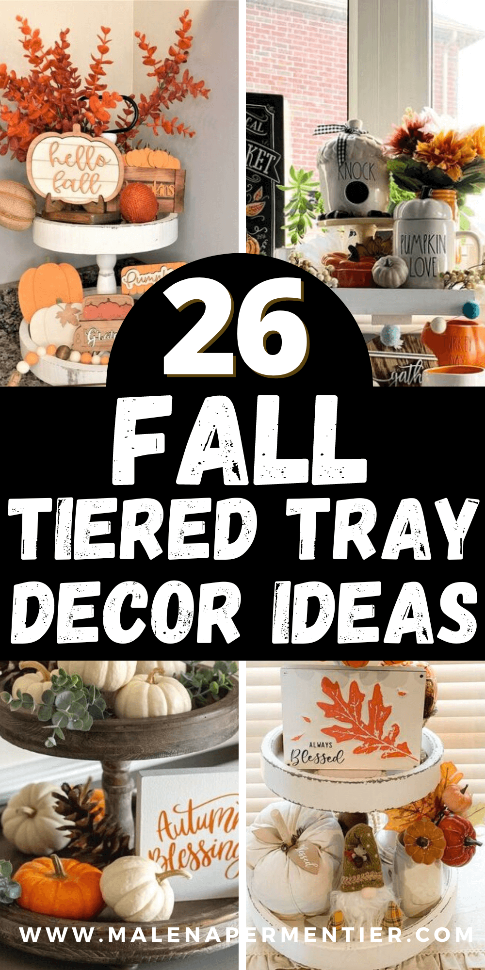 26 Charming Fall Tiered Tray Decor Ideas to Recreate Right Now 5 8a632045eef2 fall tiered tray decor ideas