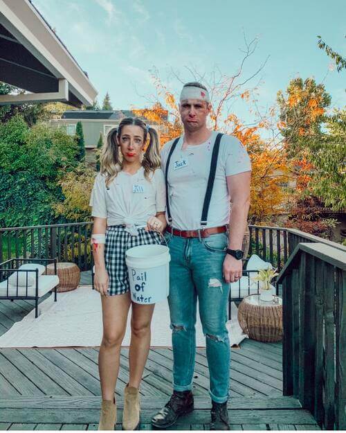 Jack and Jill couple costume Halloween