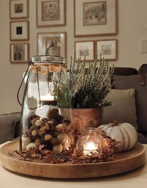 fall tray decorating ideas